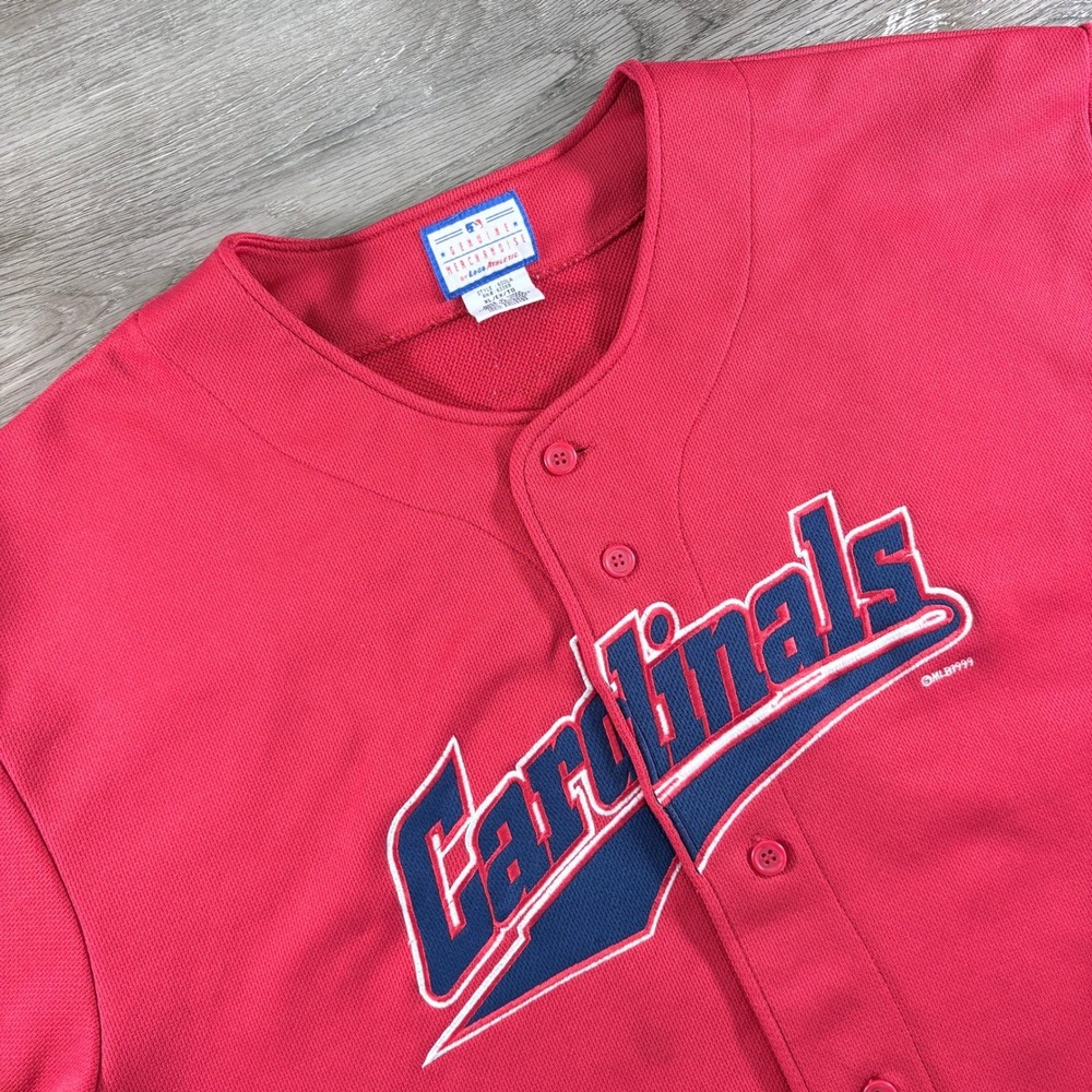 Vintage Mark McGwire St Louis Cardinals Jersey Logo Athletic Red Mens XL 1999